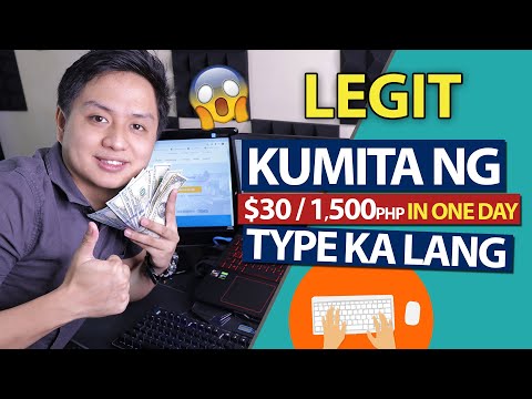 Paano kumita online ng $30 in one day! Pag Type at...