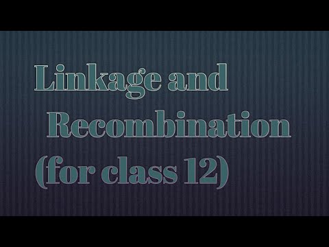 LINKAGE & RECOMBINATION IN SIMPLIFIED FORM FOR CLASS...