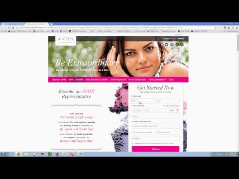 Sign up to Sell Avon Online