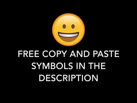 FREE COPY AND PASTE SYMBOLS IN THE DESCRIPTION