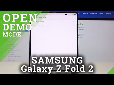 DEMO MODE SAMSUNG Galaxy Z Fold 2 - Floor / Kiosk...