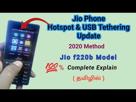Jio Phone Hotspot & USB Thethering Update 2020 Method...
