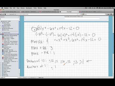 Using Descartes Rule of Signs and the Rational Roots...