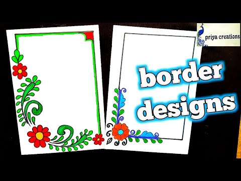 Corner Border Designs/Easy Border Designs On Paper For...
