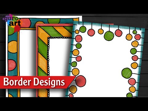 Easy | Border designs on paper | Front Page Design for...