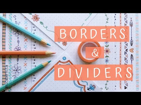BORDER DESIGNS ON PAPER 🌼 TEXT DIVIDERS & EASY BORDER...