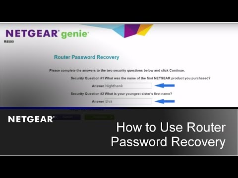 How to use the Router Password Recovery feature |...