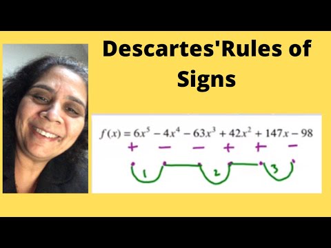 Precalculus Descartes' Rules of Signs