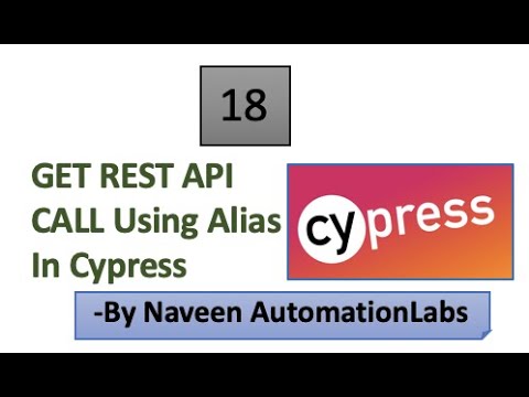 HTTP GET Rest API Call with Alias in Cypress - Part -...
