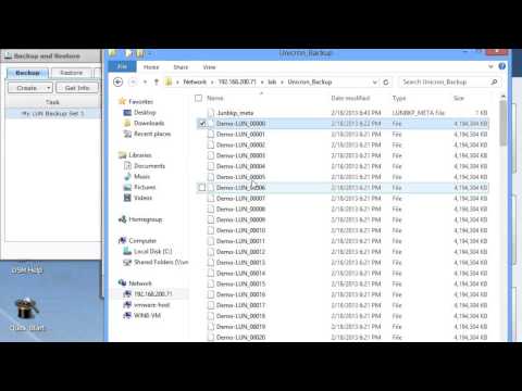Synology iSCSI LUN Backup Demo