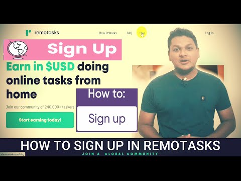 How to sign up in remotasks