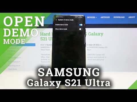DEMO MODE in SAMSUNG Galaxy S21 Ultra - Activate Floor...
