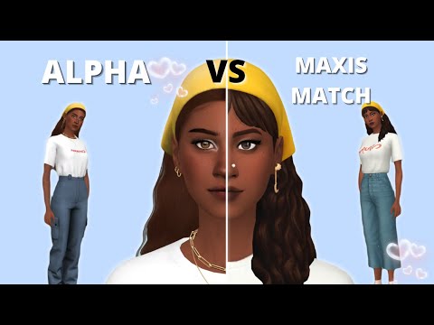 ALPHA VS MAXIS MATCH II SIMS 4 CAS CHALLENGE