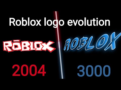 Roblox logo evolution 2004 - 3000