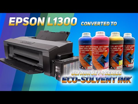 HOW TO CONVERT EPSON L1300 TO ECO-SOLVENT INK WITH KIT
