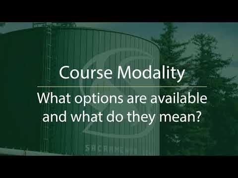 Sacramento State Course Modality