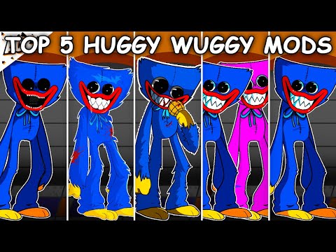 Top 5 Huggy Wuggy Mods - Friday Night Funkin'