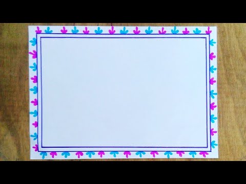 Simple and easy border design for a4 size paper |...