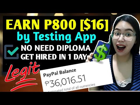 EARN P800 PER DAY BY TESTING APP SA PHONE | GET HIRED...
