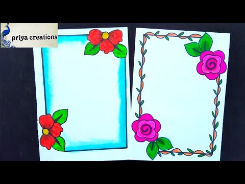 Easy Border And Corner Designs For Projects/Simple...