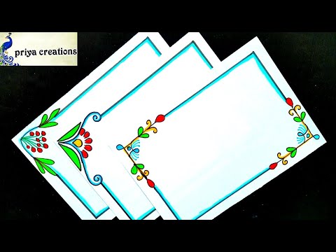 Easy and Simple Border Designs To Draw/Simple Border...