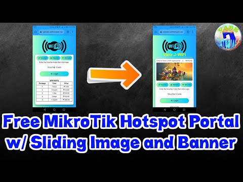 Customized MikroTik WiFi Hotspot Portal with Sliding...