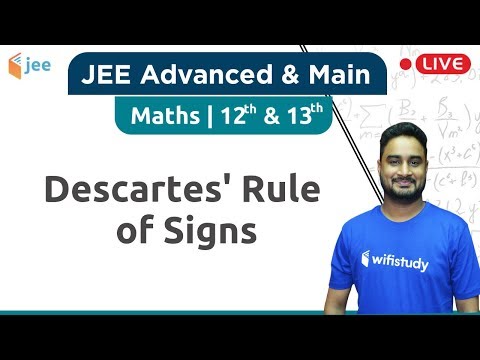 Descartes' Rule of Signs | Maths by Dangi Sir | JEE...