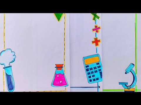 Border designs। simple and attractive border drawing|...