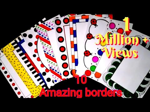 10 beautiful borders for projects handmade|simple...