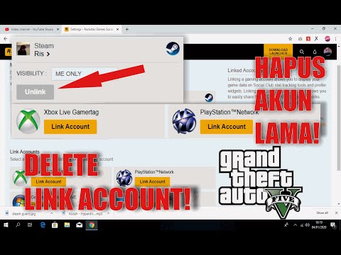 CARA MENGHAPUS AKUN GTA V LAMA!! // DELETE LINKED...