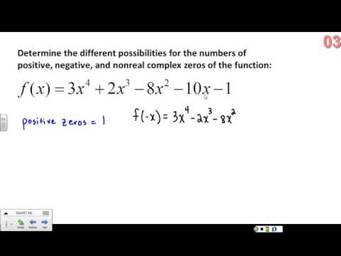 Descartes Rule of Signs