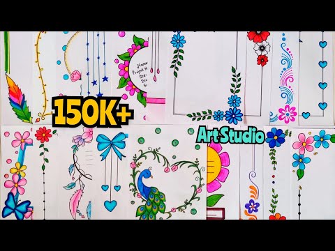 20 beautiful border designs for projects handmade|...