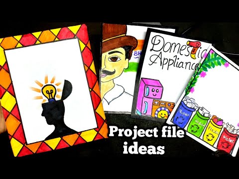4 in 1 simple border design for project| assignment...