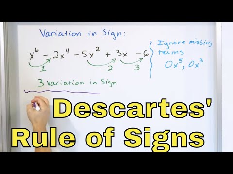 18 - Descartes Rule of Signs, Part 1 (Find Roots of...