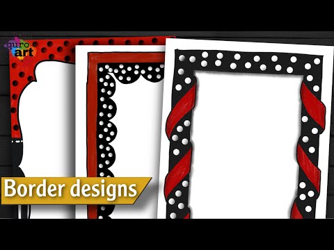 Easy | Border designs on paper | Front Page Design for...
