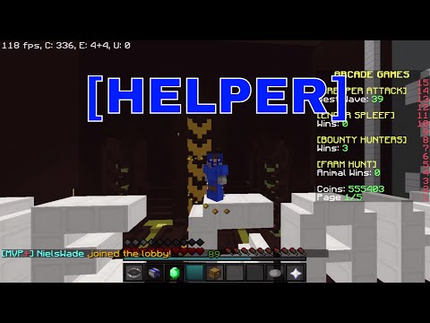 I got [HELPER] on Hypixel!!