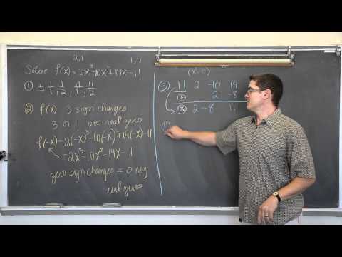 Solving Higher Order Polynomials Pt 2 Rational Zeros...