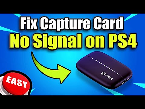 How to Fix NO SIGNAL with Capture Card on PS4 (Elgato...