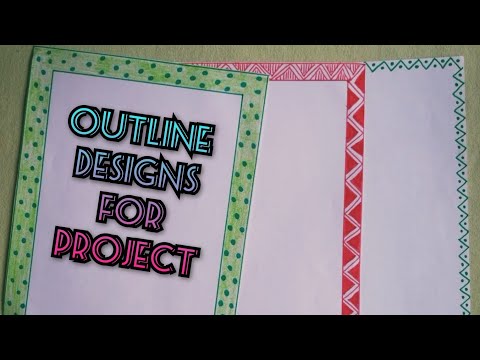 3 in 1 Easy Border Designs / Outline Designs on Paper