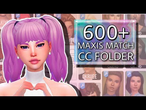 💙 600 ITEMS! MAXIS MATCH CC Folder | SIMS 4 FEMALE,...