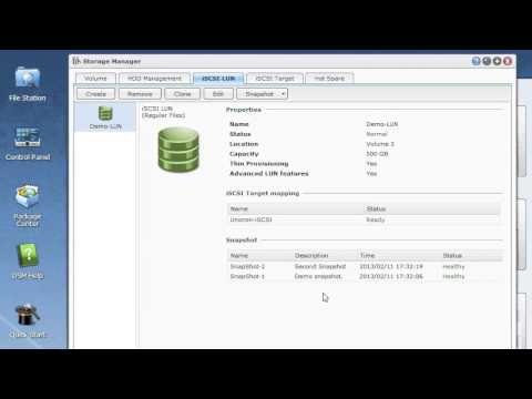 Synology iSCSI Snapshot Demo