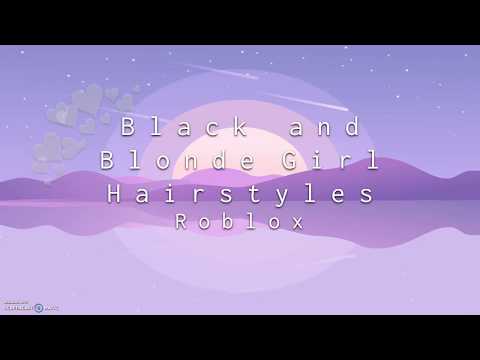 Roblox Girl Hair Codes // Black and Blonde