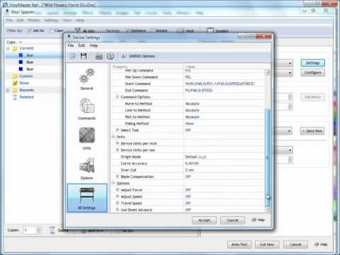 Setting up a Vinyl Cutter, Plotter or other Device in...