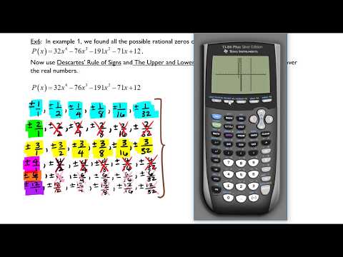 Zeros of a Polynomial Part 5 Upper Bound and Descartes...