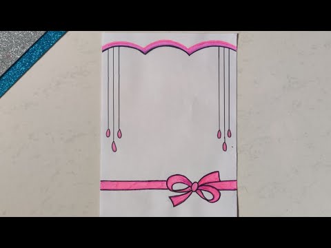 How To Draw Simple Border Designs | Easy Border...