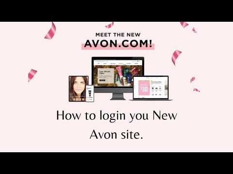 How to log in on your new Avon website