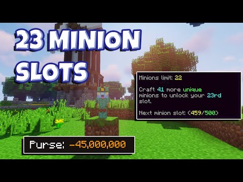 23 Minion Slots (Hypixel Skyblock)