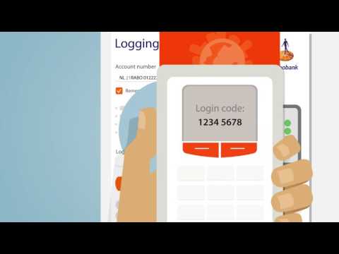 Logging in with the Rabo Scanner