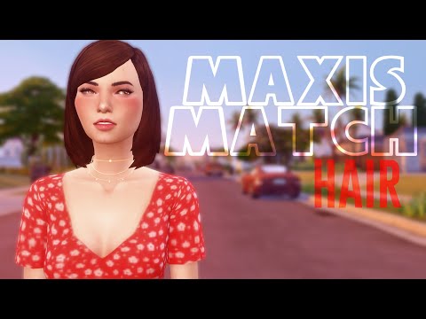 Maxis Match hair - Женские прически в стиле Максис...