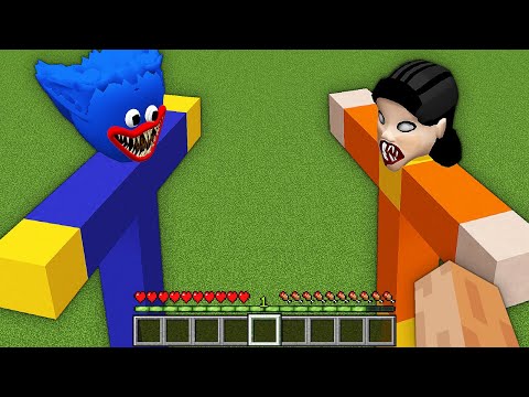 GIANT TOTEM HUGGY WUGGY vs MINIONS AND SQUID GAME vs...